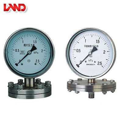 YP系列膜片壓力表、YPF系列防腐膜片壓力表